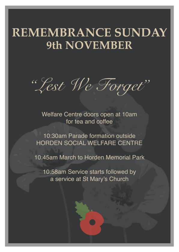 Remembrance Day Poster